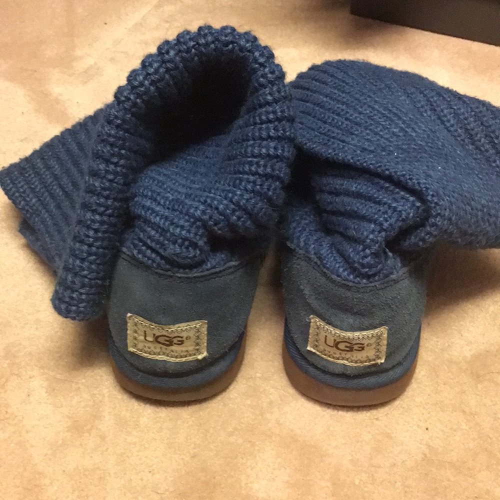 Ugg Sweater boots- great blue color